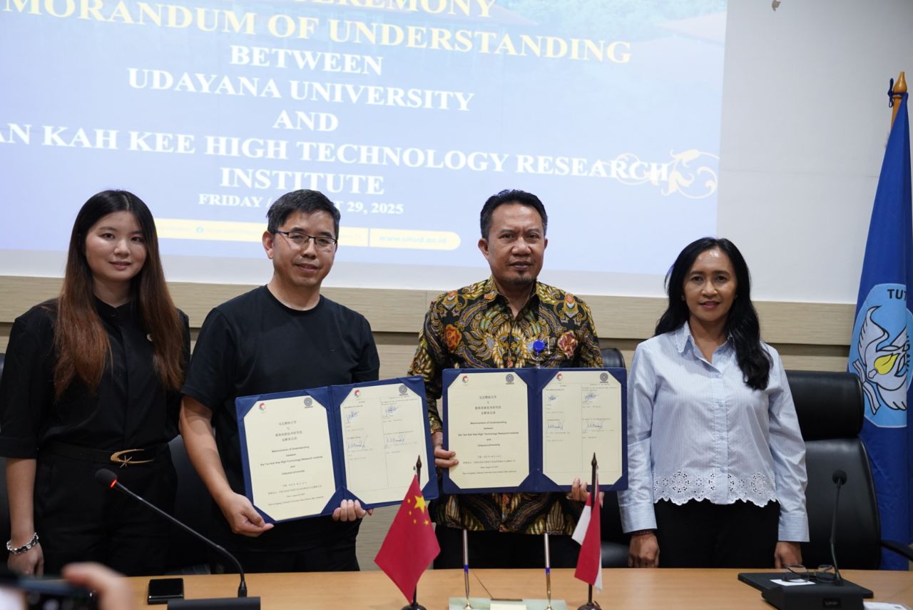 Unud Jalin Kerja Sama dengan Tan Kah Kee High Technology Research Institute